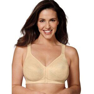 PLAYTEX 18 Hour Wire Free Bra Front Close Back Power Support Bra NWT